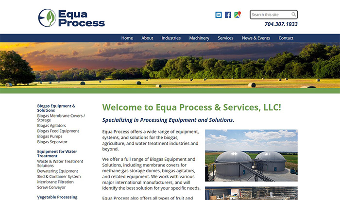 Equa Process web site